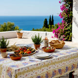Rose Lavande – Rektangulär akrylbelagd Provenceduk 150 x 300 cm
