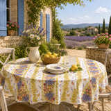 Rose Lavande – Rund akrylbelagd Provenceduk Ø 150 cm