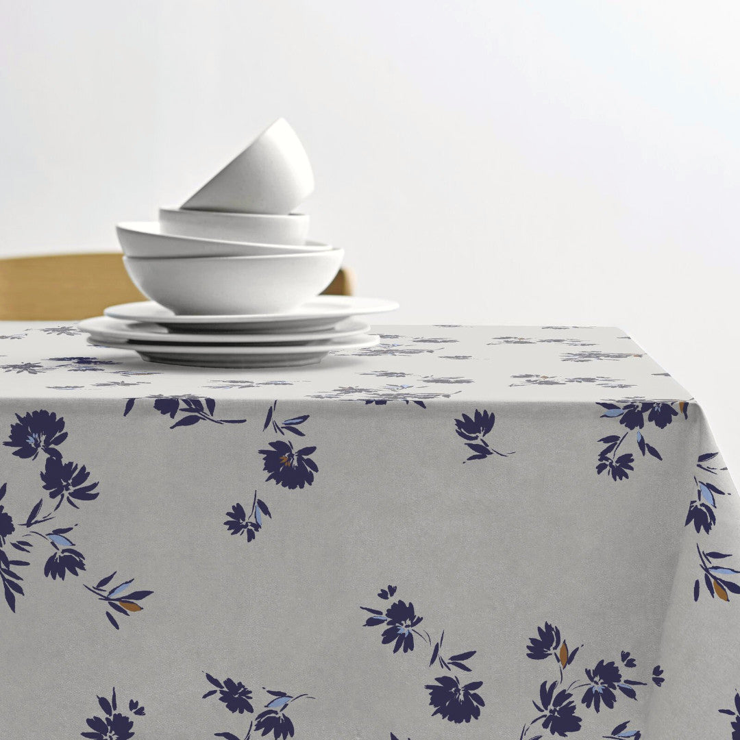 Silhouette Cloud Grey - Södahl textilvaxduk i 100 % bomull med glidskydd
