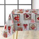 Sweet Love - Vaxduk med hjärtan, rutor och värmefulla detaljer, hörn