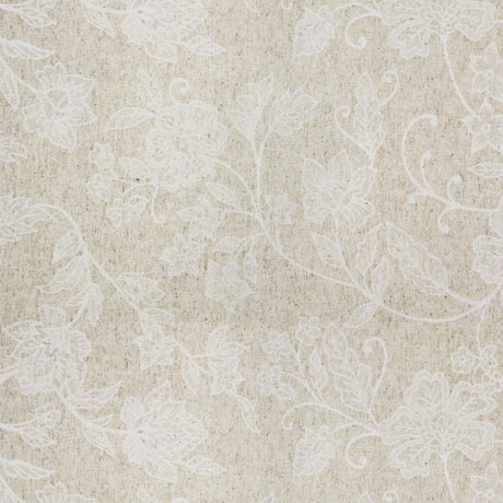 Tamayo Lino – Jacquardvävd textilvaxduk med blomstruktur, 160 cm, mönster