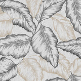 Textilia Glitter Arbena - Vaxduk med stora handtecknade blad, mönster