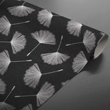 Textilia Glitter Auxine - Vaxduk med blommor i silvertryck, rulle