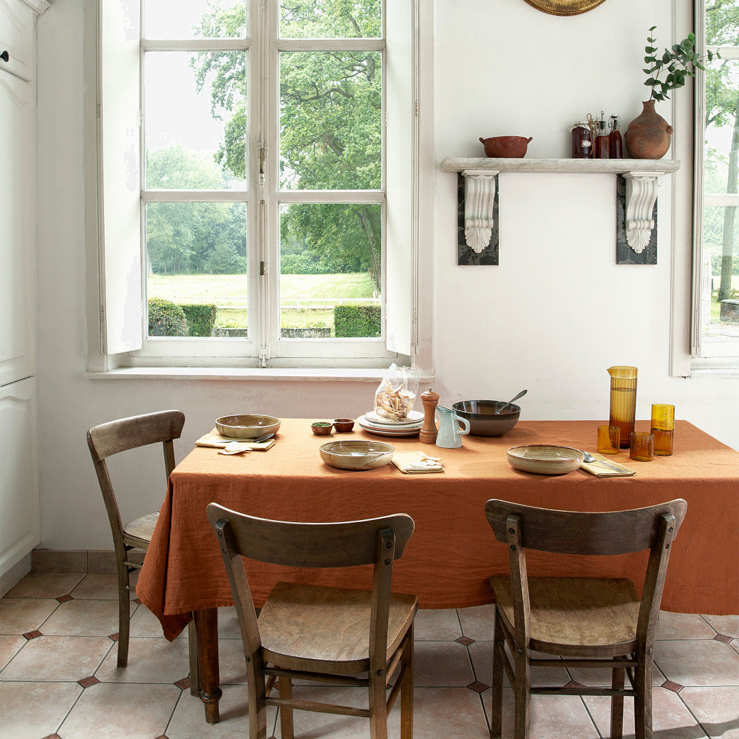 WOW Linneduk, Essence Henna – 150 x 300 cm, miljö 1