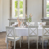 WOW Tradition Swan damastduk 150 x 250 cm – Vit, miljöbild