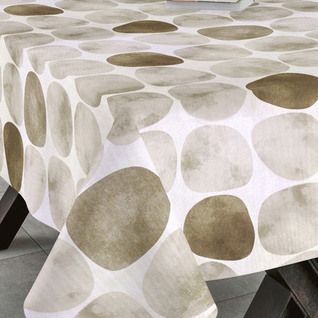 Arapoff Arena - Stonefree Retro 180 cm, textilvaxduk i vitt/beige