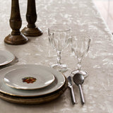 Lorrain Lino Beige, jacquardvävd textilvaxduk 160 cm bred