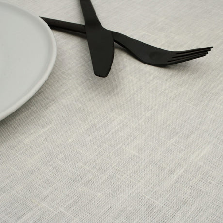 Basic Linen Vit - Duk i linnelook med textilbaksida