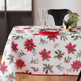 Amaryllis 150 x 240 cm, rektangulär julduk med fläckskydd