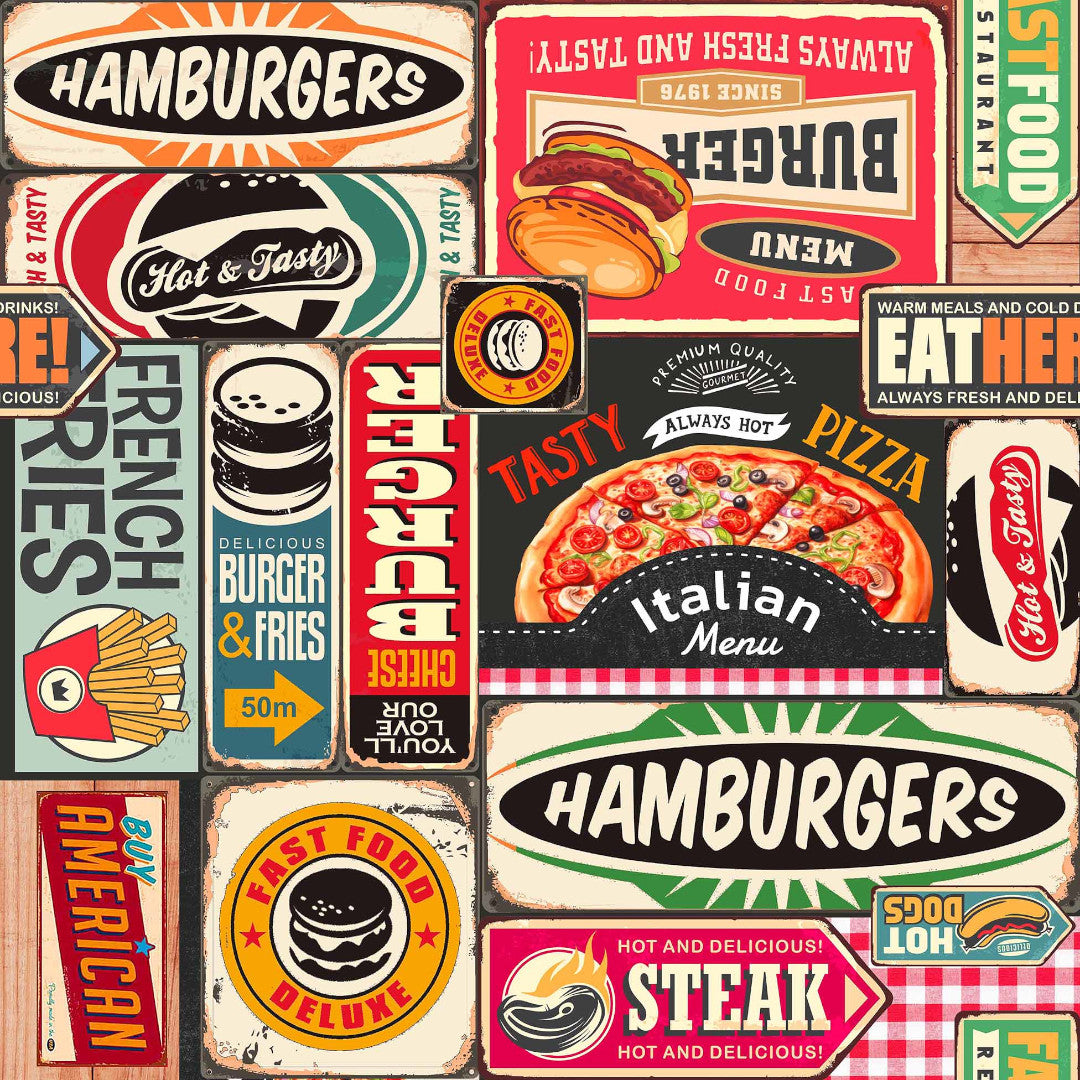 Americano - Vaxduk med retro diner-känsla