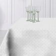 Amigoni Blanco - Jacquardvävd textilvaxduk, 160 cm