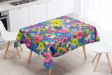 Araca Marine - Textilvaxduk med stora vackra blommor - 155 cm bred