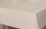 Balance Cake - 160 cm bred vaxduk med randigt mönster i beige