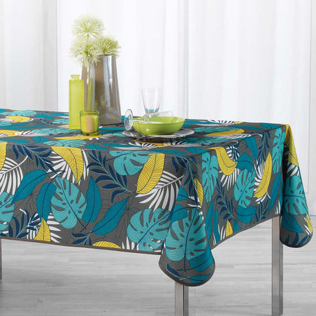 Beauty Jungle Khaki/Yellow, duk med fläckskydd, 150 x 240 cm