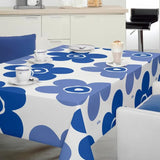 Miljöbild med Lola voksdug - Big Flower Heavenly Blue