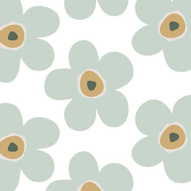 Lola vaxduk - Big Flower Ice Grey