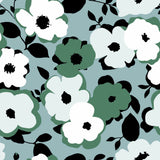 Big Flower Sage - Vaxduk med blommor närbild