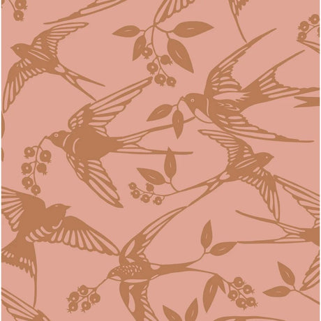 BIRDS Dusty Nut - Notes by Susanne Schjerning - textilvaxduk med glidskydd