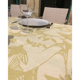 BIRDS Golden - Notes by Susanne Schjerning - textilvaxduk med glidskydd