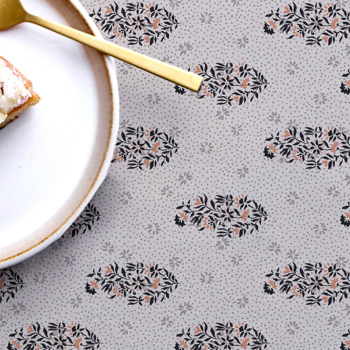 Södahl Boheme Grey, akrylatbelagd textilduk med glidskydd