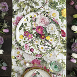 Bordslöpare i linne Rose Flower Garden – Jim Lyngvild, miljöbild 3