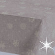 Brina Nature Gold - Jultextilduk med iskristaller