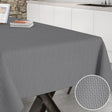 Brocos Stone - Jacquardvävd textilvaxduk med glidskydd, 160 cm bred