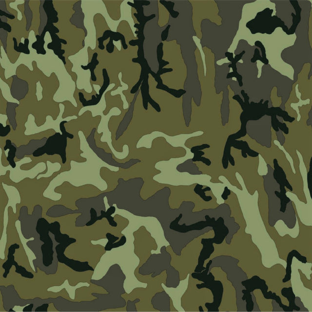 Camouflage - Textilvaxduk med camouflagemönster