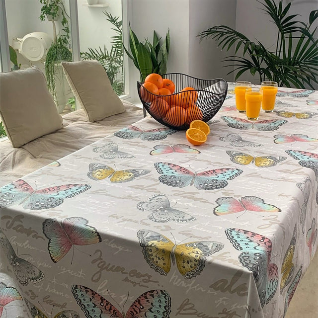 Cezanne – Härlig textilvaxduk med fjärilar, 140 cm