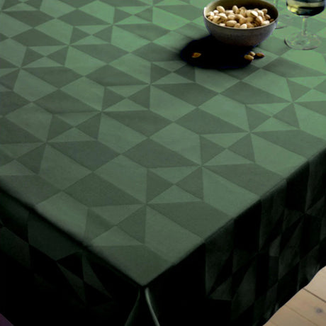 Compliments Wind Damastduk, Forest Green - 160 x 370 cm