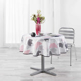 Coquetterie Pink, rund duk Ø 180 cm med fläckskydd
