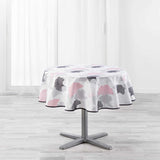 Coquetterie Pink, rund duk Ø 180 cm med fläckskydd