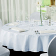 Gastro Ø 160 cm, rund duk 100 % polyester vit