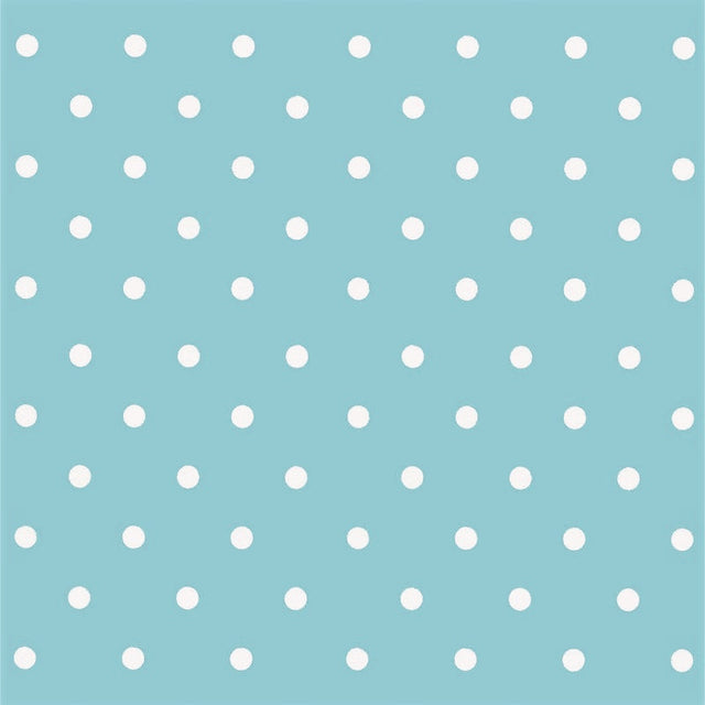 Dots Vintage Blue, vaxduk med prickar