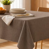 Textilvaxduk i 100 % linne - 140 cm bred - Mud
