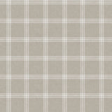 Fade Taupe - Vaxduk med rutor i fin linne-look närbild