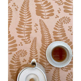 Fern Sweet Almond - Notes by Susanne Schjerning - textilvaxduk med glidskydd