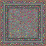 Fleurs Des Champs Antracit - Rektangulär provenceduk 160 x 300 cm, miljö