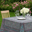 Fleurs Des Champs Antracit - Rektangulär provenceduk 160 x 300 cm