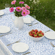 Fleurs Des Champs Blå/vit - Rektangulär provenceduk 160 x 160 cm