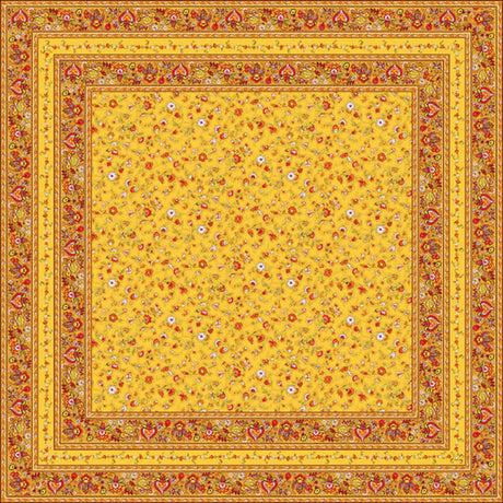 Fleurs Des Champs Gul - Rektangulär provenceduk 160 x 300 cm, miljö