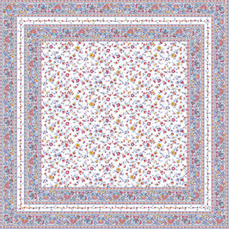 Fleurs Des Champs Multi - Rektangulär provenceduk 160 x 160 cm, motiv