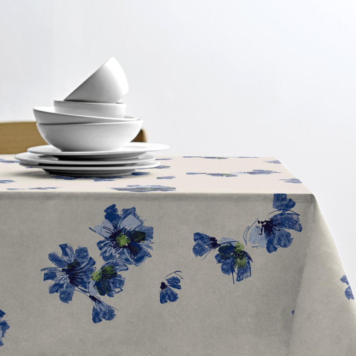 Flora Blue - Sødahl textilduk med glidskydd