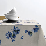 Flora Blue - Sødahl textilduk med glidskydd