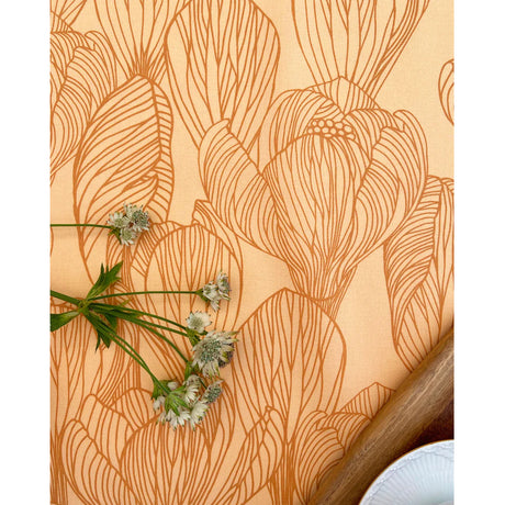 Flora Golden - Notes by Susanne Schjerning - textilvaxduk med glidskydd