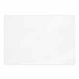 Genomskinlig bordstablett i 2,0 mm klar plast – rektangulär 30 x 43 cm, modell