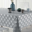 Goldy Metallic Print - Grey/Silver - Duk med fläckskydd - 150 x 240 cm