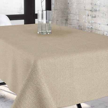Goya beige - Jacquardvävd textilvaxduk, 140 cm bred