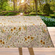 Il Prato dei Fiori di Primavera – Textilvaxduk i linnelook med vårblommor