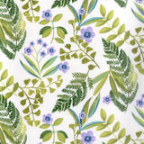 Isabo Grön - Textilvaxduk med blommor och blad